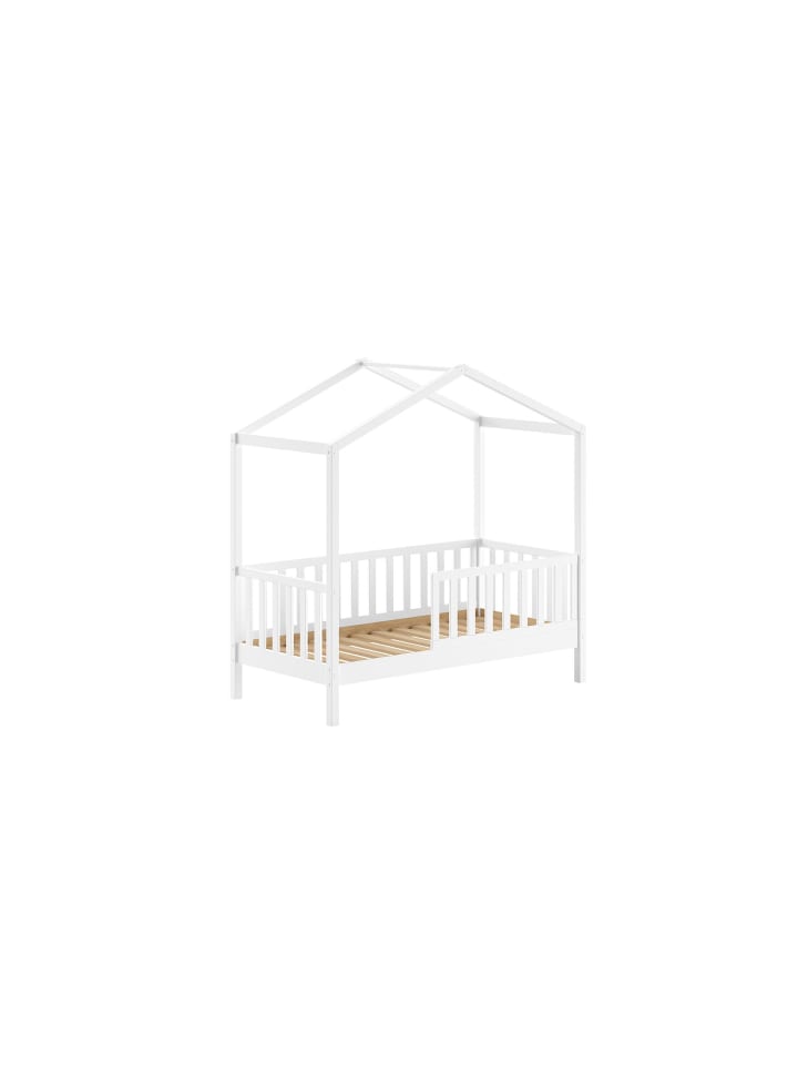JUNIORBETT Karie 148x151x76 aus Massivholz in Weiß
