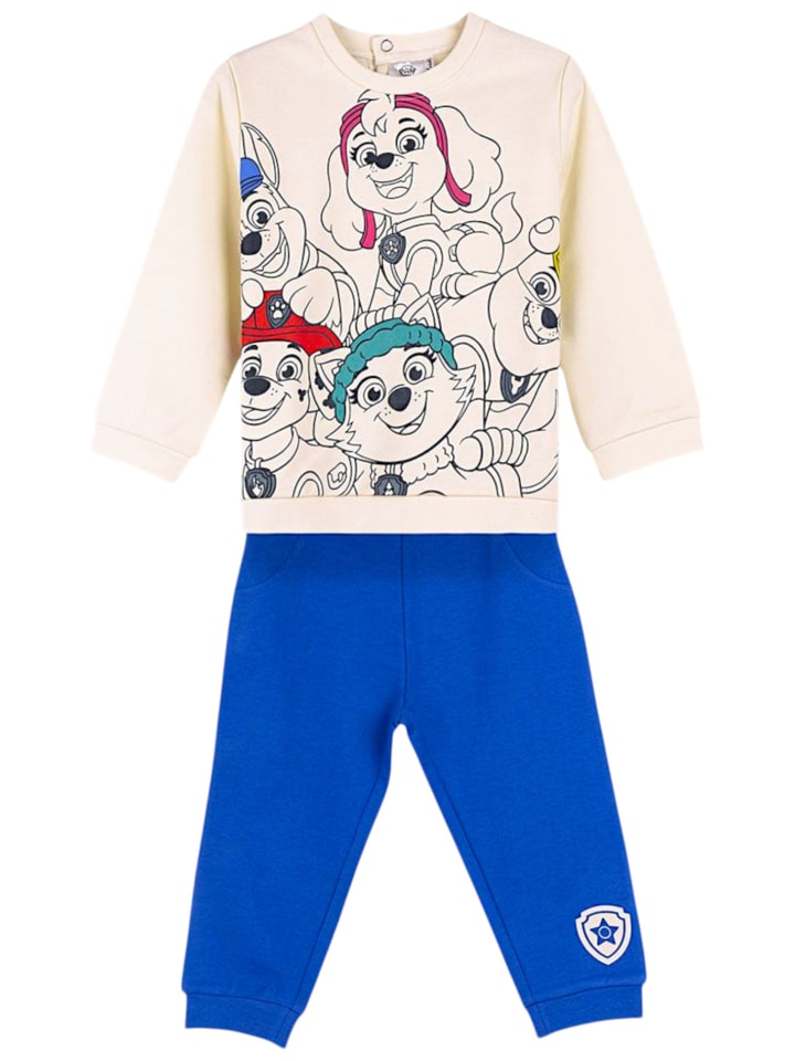 2tlg.Outfit Sweatshirt & Hose PAW Patrol in Creme