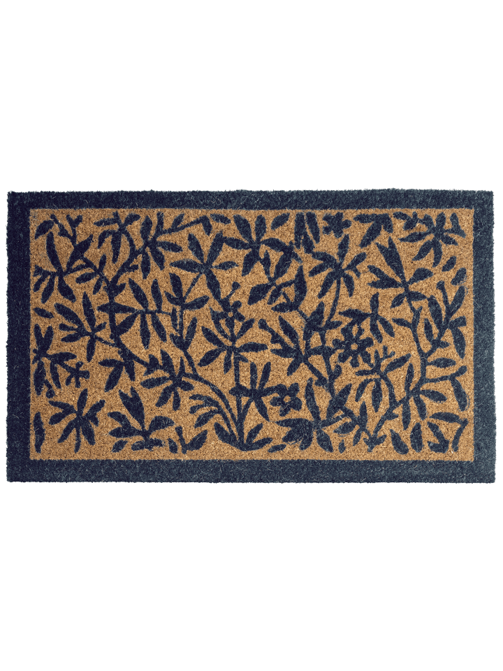 Fußmatte NUNIVAK in Naturfarben/Beige/Blau - (W) 45 x (L) 75 cm
