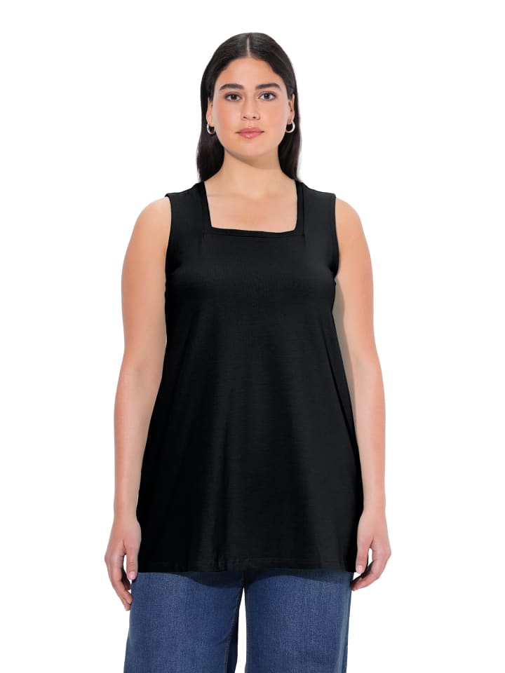 Longshirt in schwarz