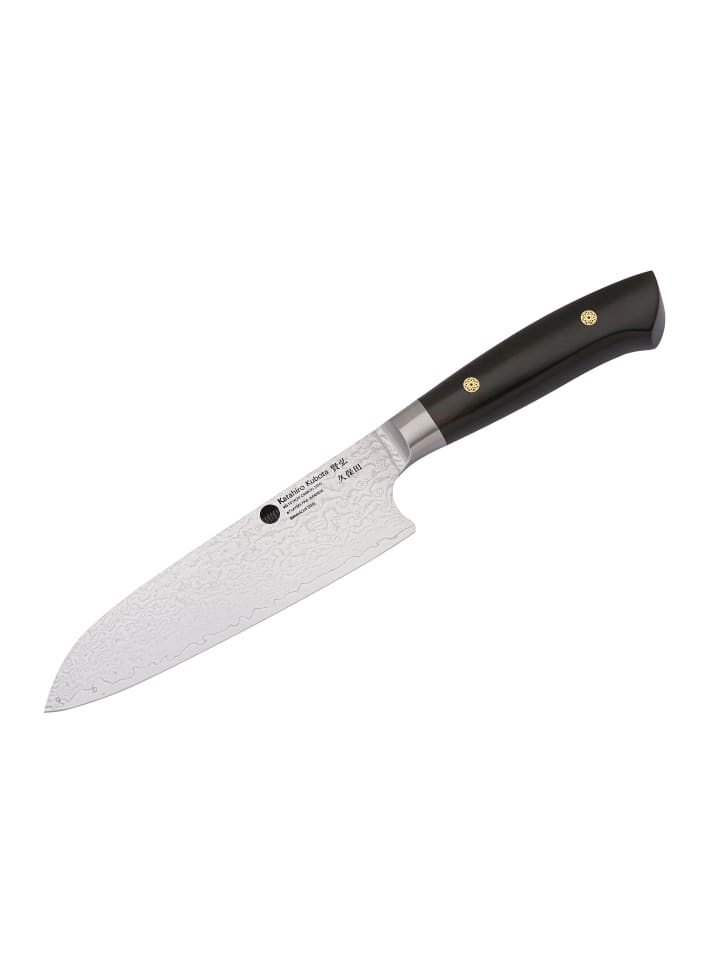 Katahiro Kubota Sense 7" Santokumesser,Japanischer VG-10 damast Edelstahl