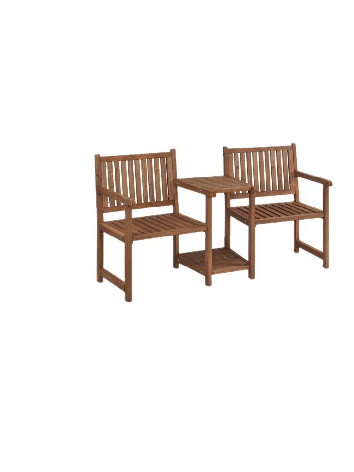 Gartenbank in Braun - (B)161 x (H)86 x (T)61 cm