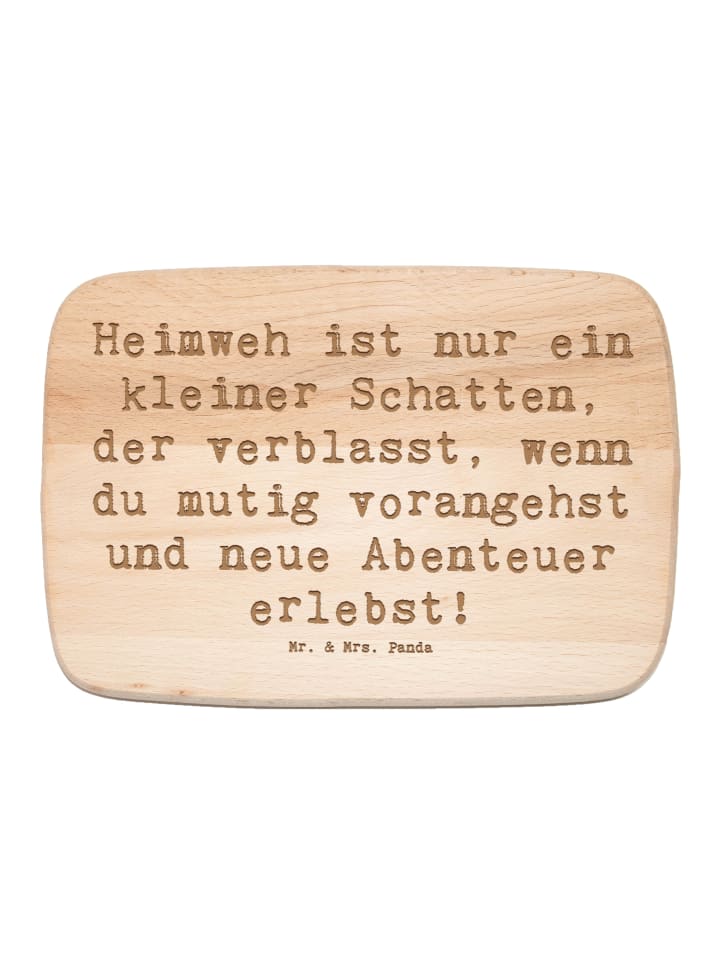 Holzbrett Spruch Heimweh überwinden Abenteuer e... in Transparent