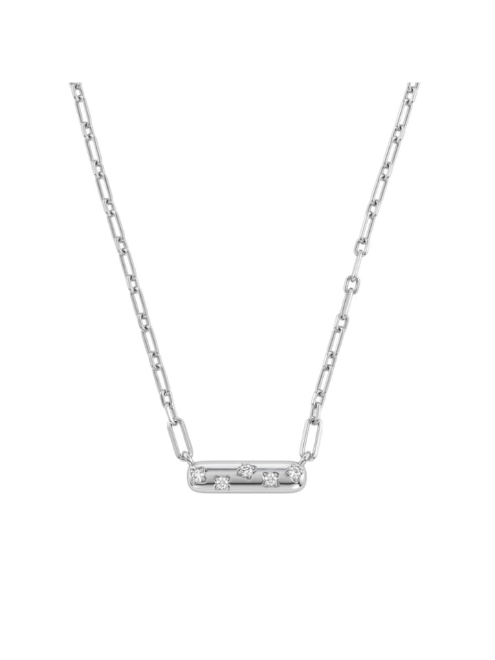 Kette mit Anhänger Silber 925, rhodiniert in silber