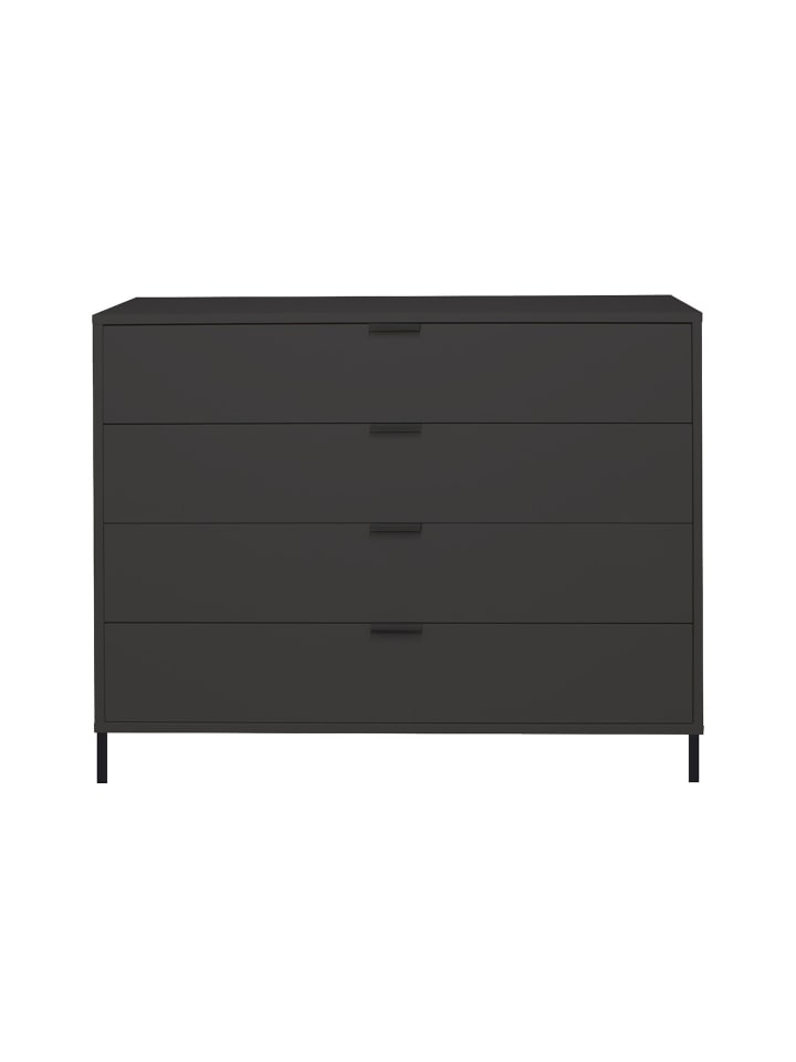 KOMMODE Erna 119x45x102 Anthrazit matt Lack