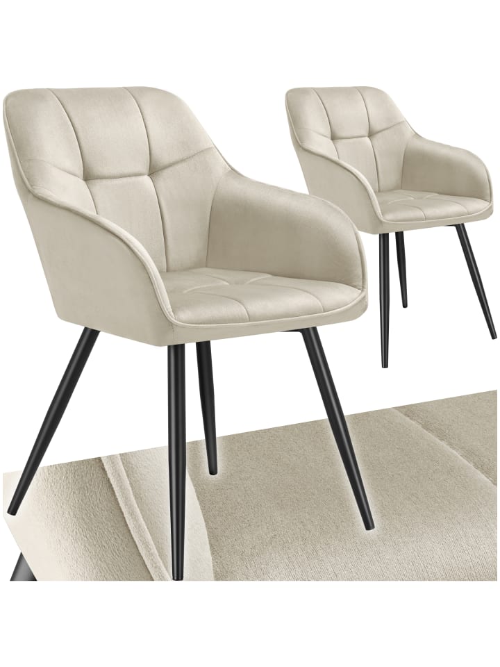 Polstersessel gepolstert, in Samtoptik, gesteppt, 58 x 62 x 82 cm