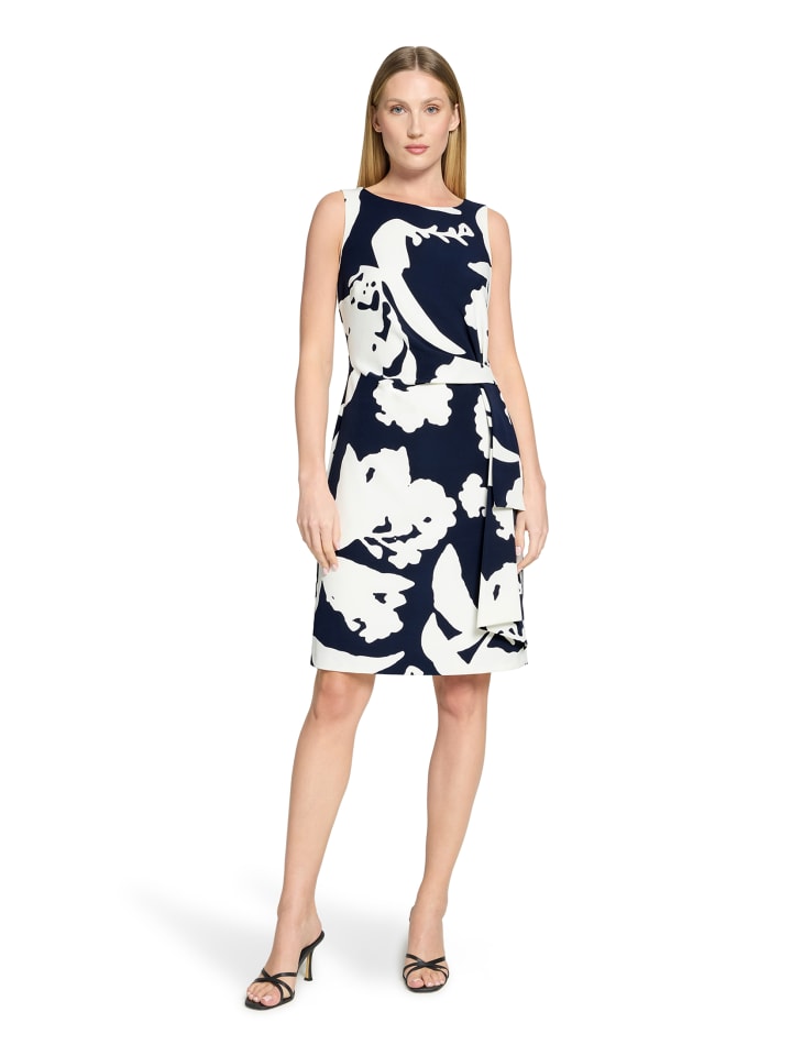 Kleid in marine ecru - 0002