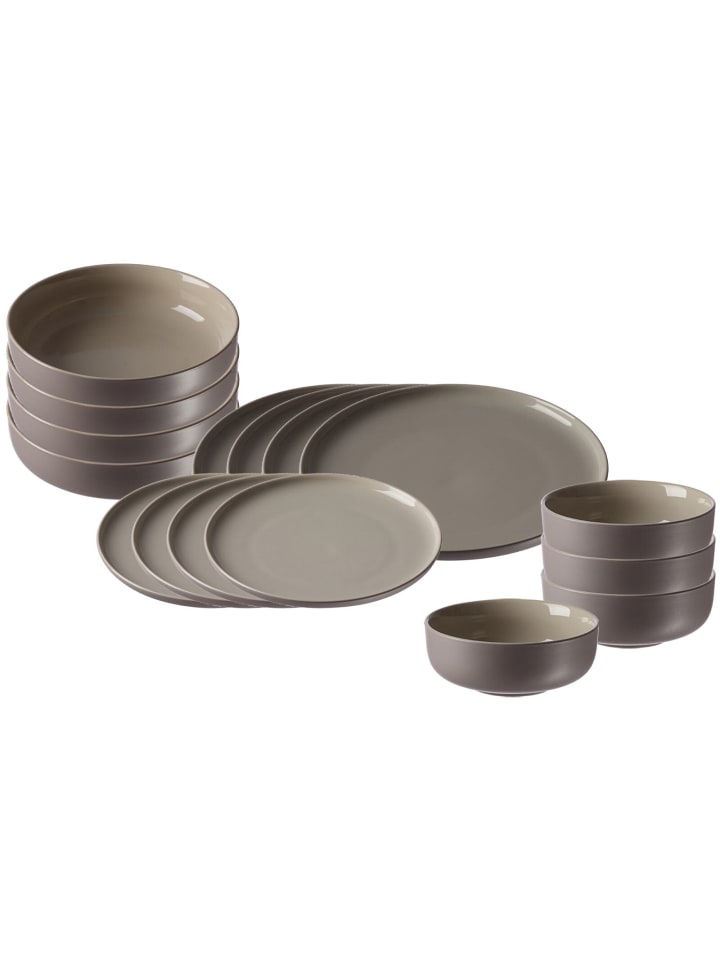 16-tlg. Einsteiger-Set Jasper in in taupe