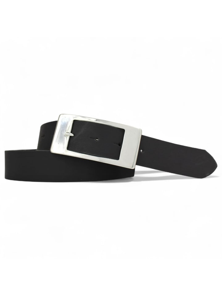 Ledergürtel in Schwarz