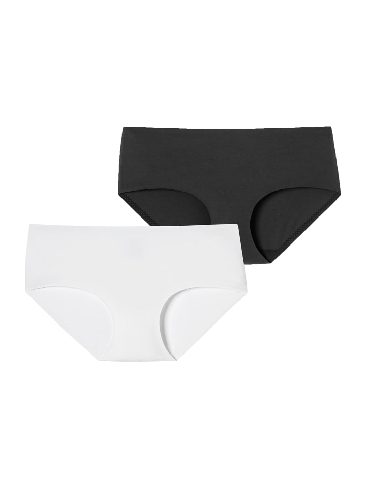 Panty Invisible Soft in schwarz-weiss