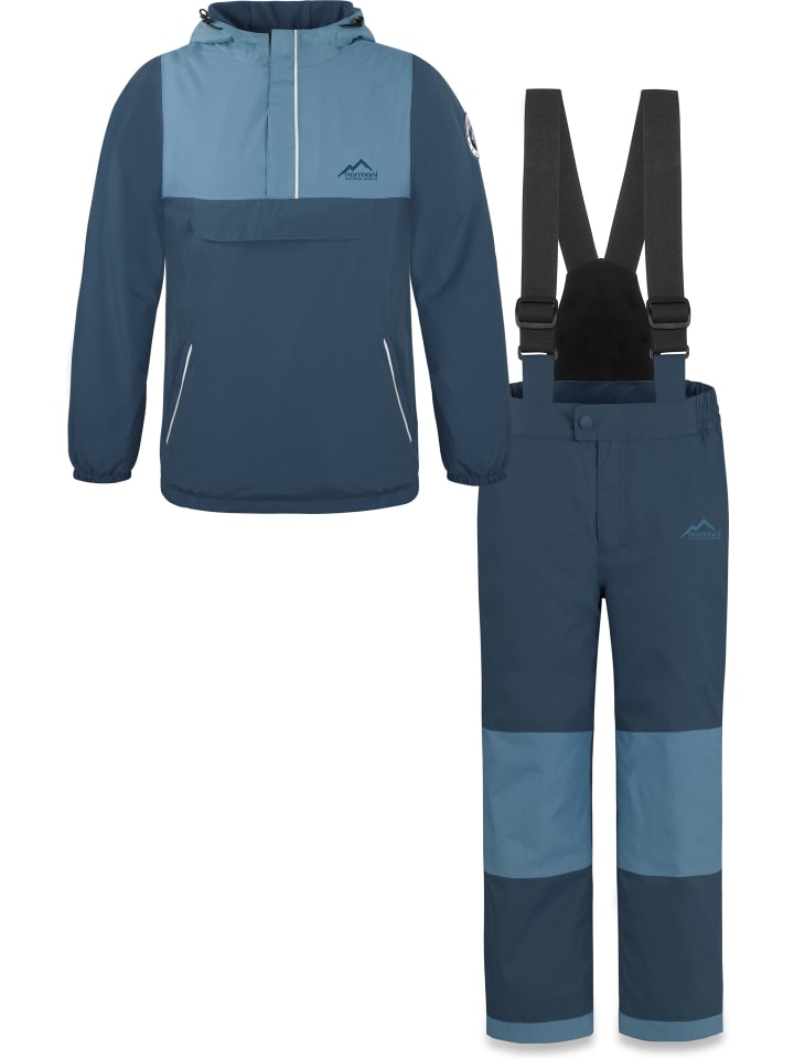 Kinder WinterSet Thermohose und Windbreaker in Navy
