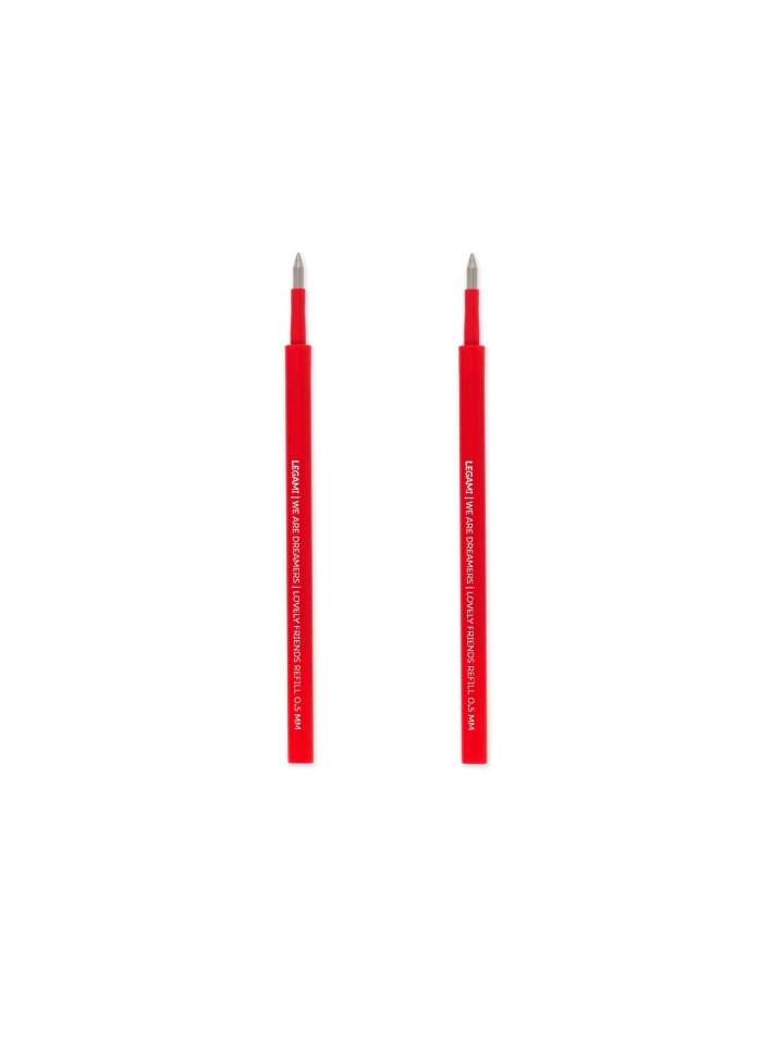 Legami Gelstift 2 Ersatzpatronen - LOVELY FRIENDS REFILL SET - RED