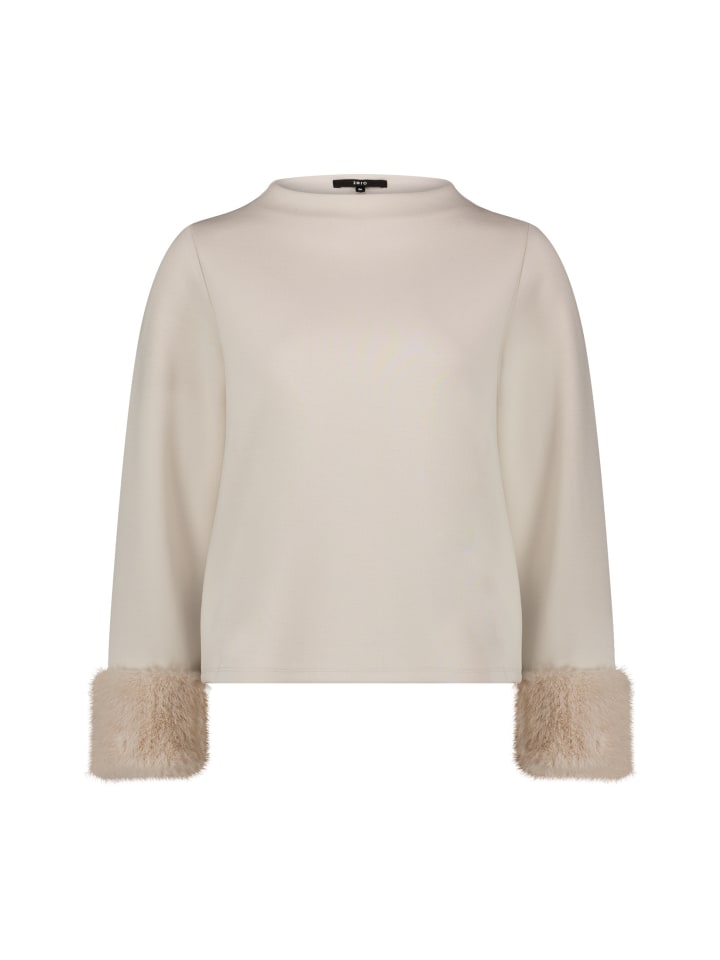 Sweatshirt mit Stehkragen in French Oak