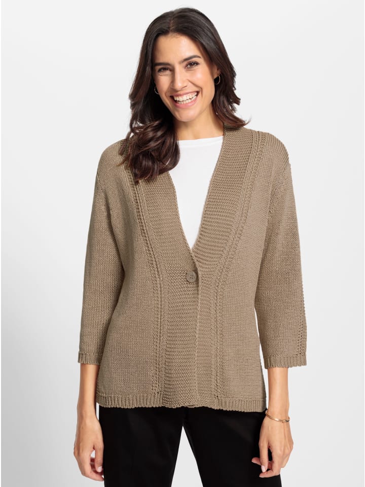 Strickjacke in beige