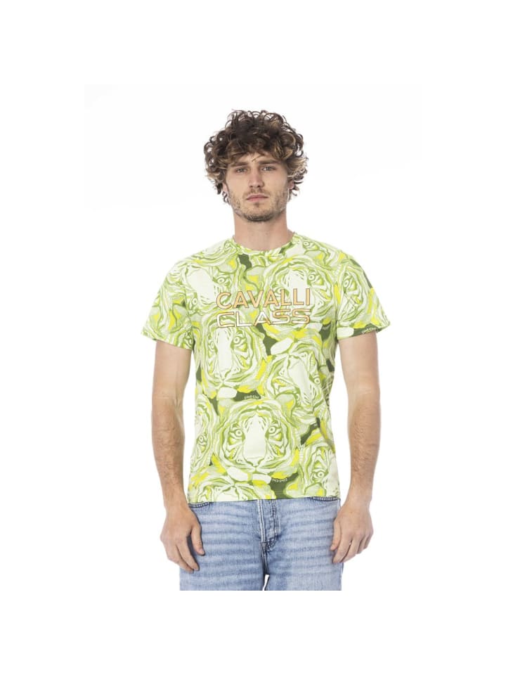 Grün Baumwolle Herren T-Shirt