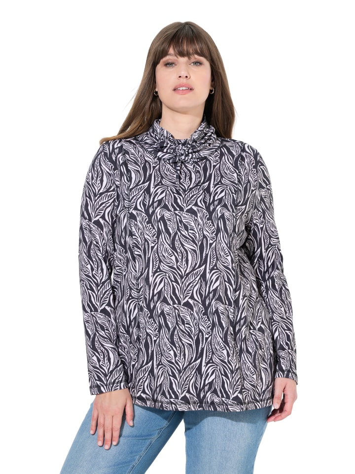 Longshirt in schwarz