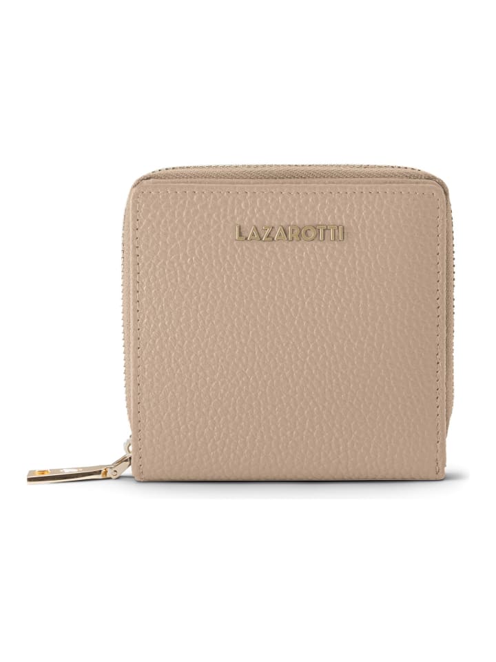 Bologna Leather Medium Zip-Around Geldbörse Leder 10 cm sand
