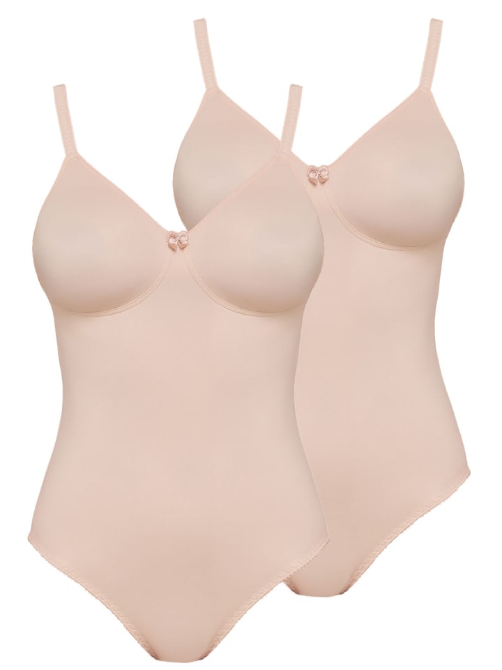 2er Pack Body ohne Bügel Basic in cappuccino cappuccino
