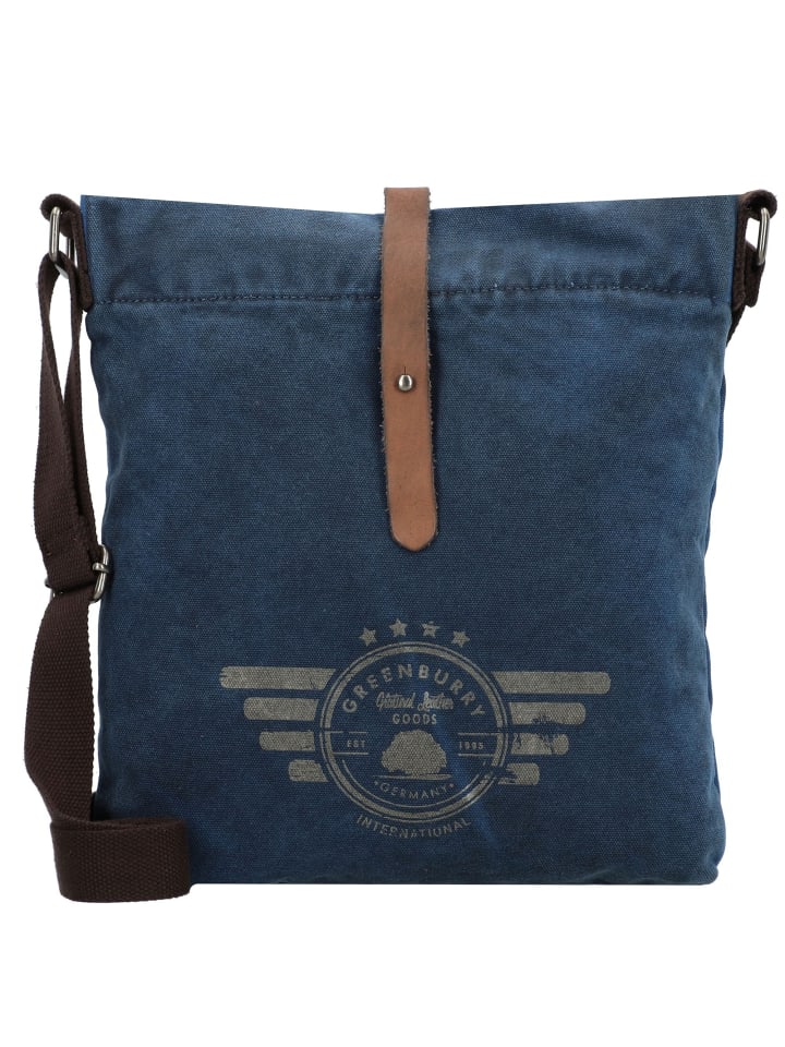 Vintage Aviator Umhängetasche 27 cm blue