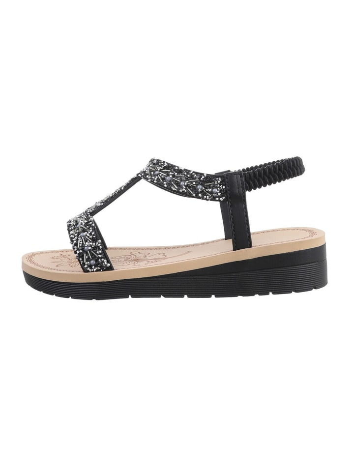 Sandale & Sandalette in Schwarz