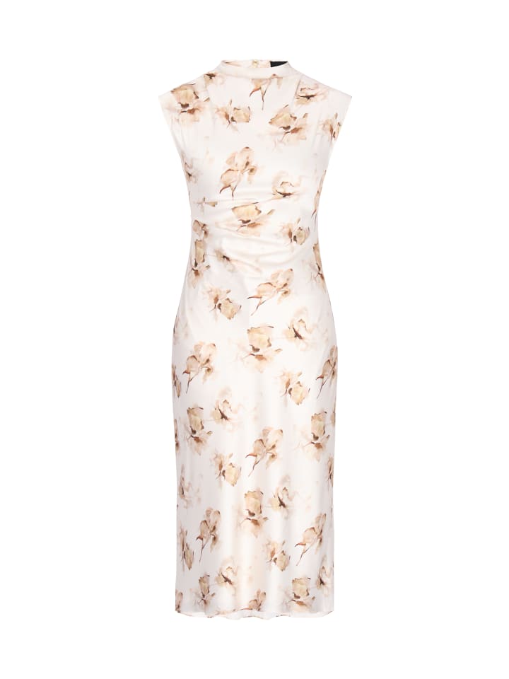 Women Dress in beige multicolor