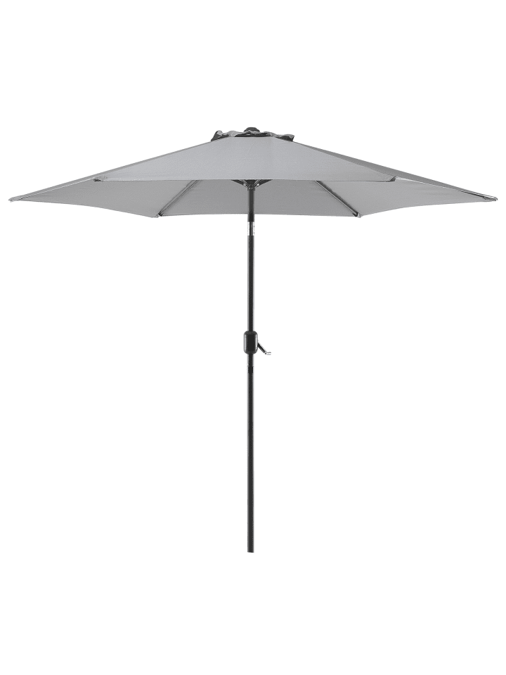 Marktschirm VARESE in Grau - (W) 270 x (H) 230 x (L) 270 cm
