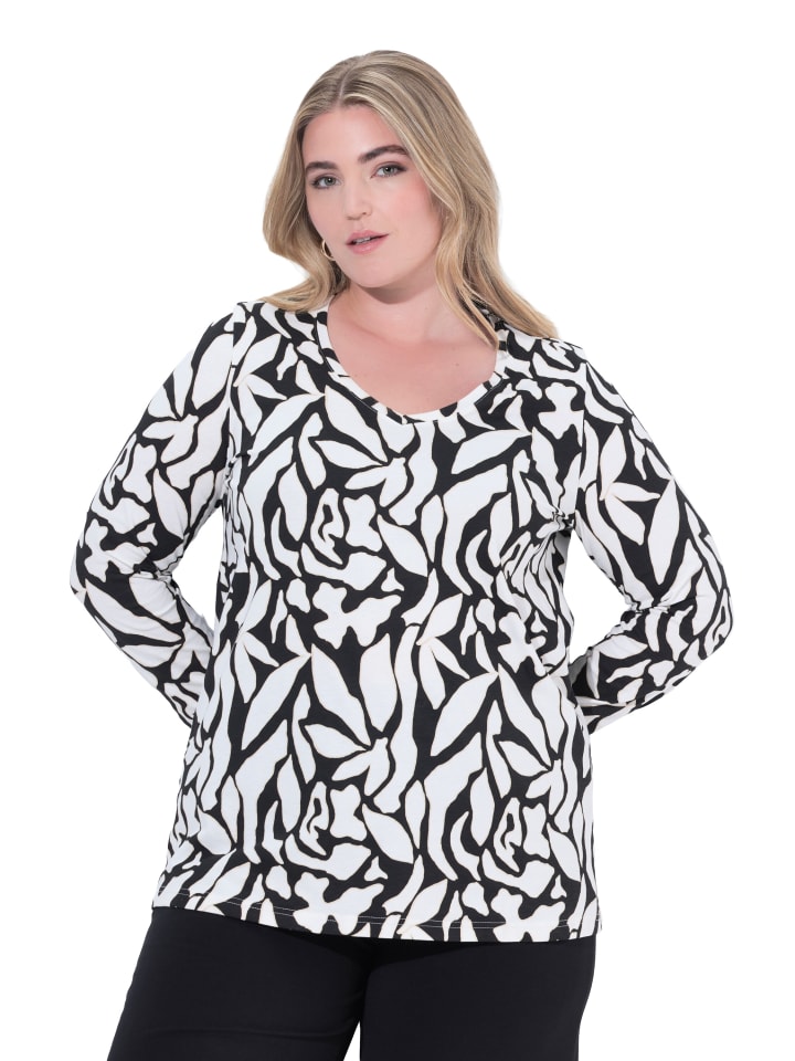 Longshirt in schwarz