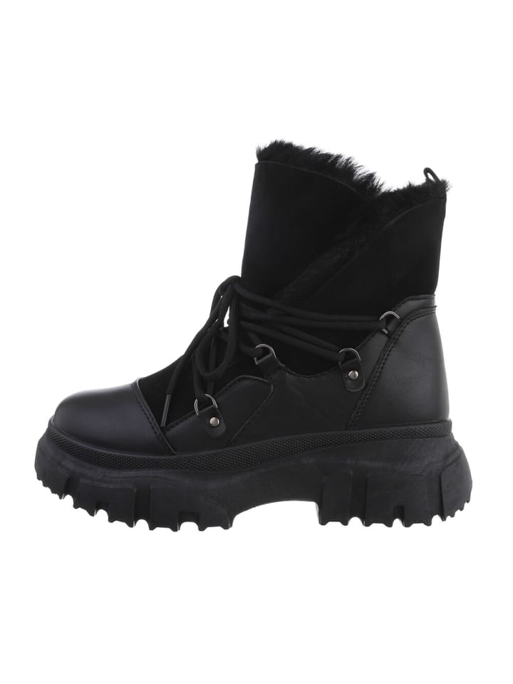 Stiefelette in Schwarz