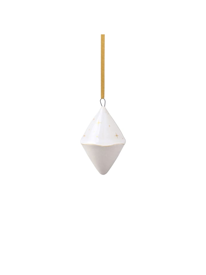 Ornament Doppelkegel Winter Glow in Beige