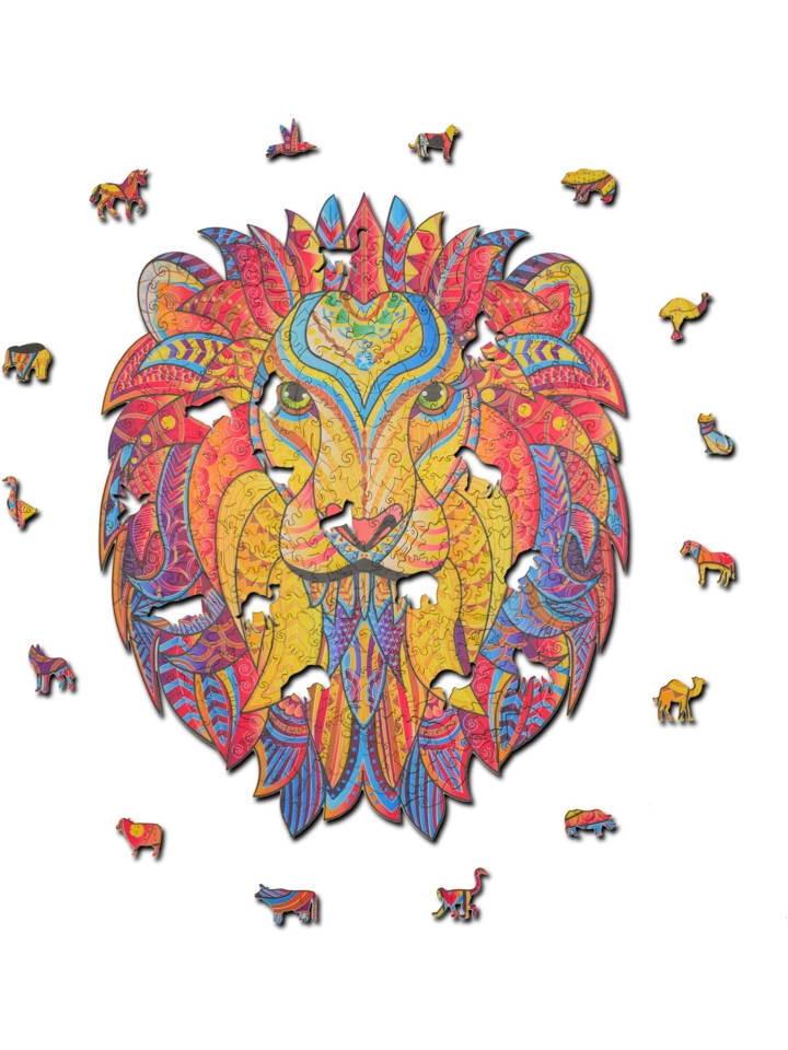 Woody Puzzles - Löwe (296 Teile) in bunt