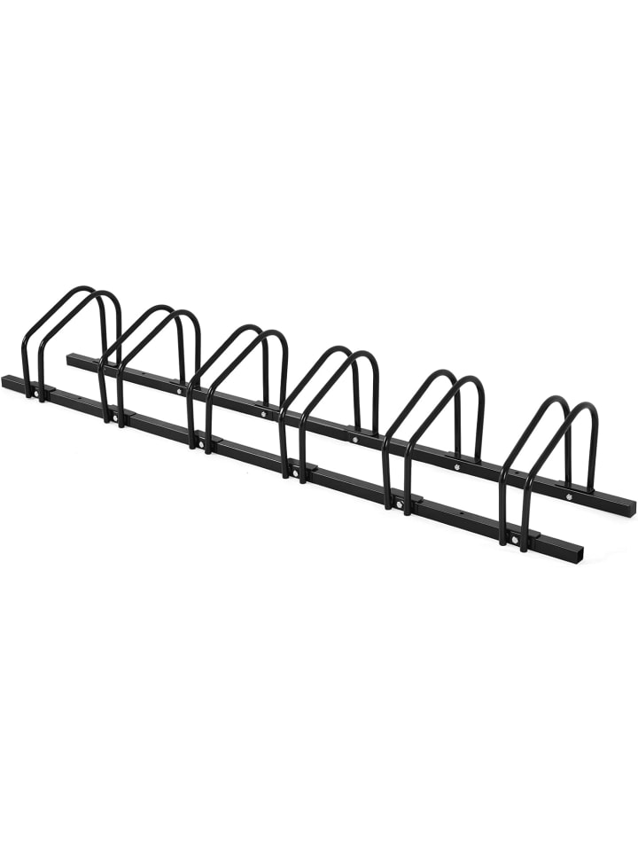 Fahrradständer für 6 Räder in Schwarz