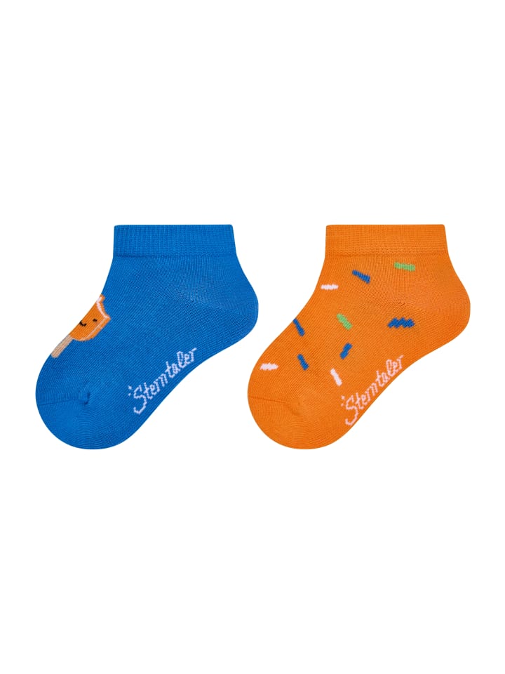 Sneaker-Socken 2er-Pack Eis am Stiel