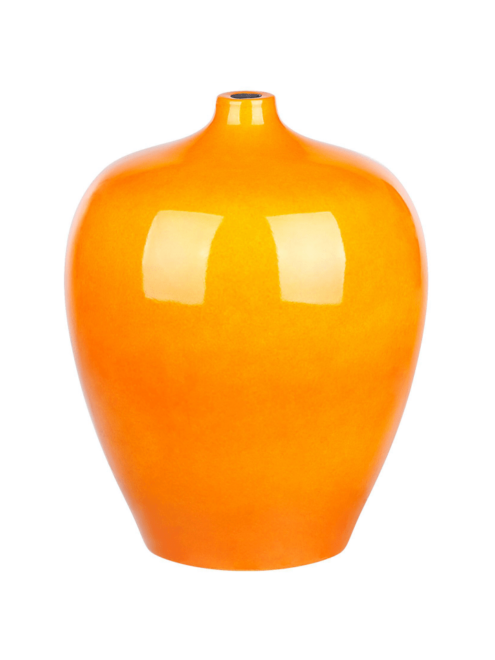 Blumenvase TERRASA in Orange - (W) 27 x (H) 37 x (L) 27 cm