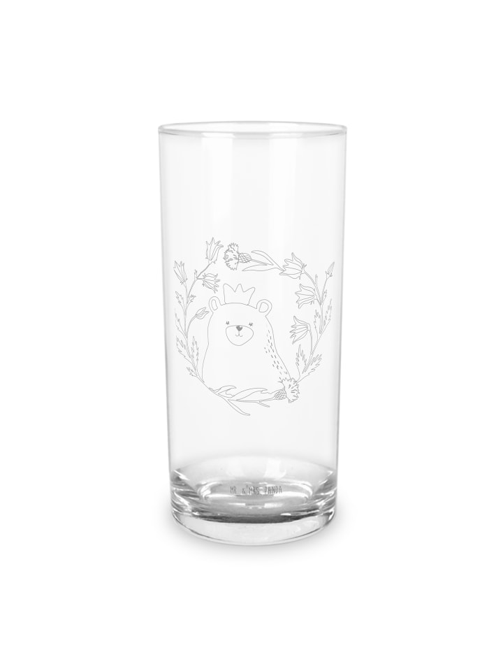 Glas Bär Königin ohne Spruch in Transparent