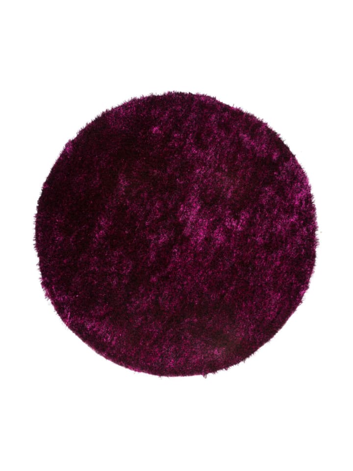 Hochflor Teppich Dominik 725 in Violett Schwarz