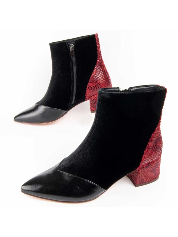 Boots ette mit Absatz, Botirey6 in Schwarz