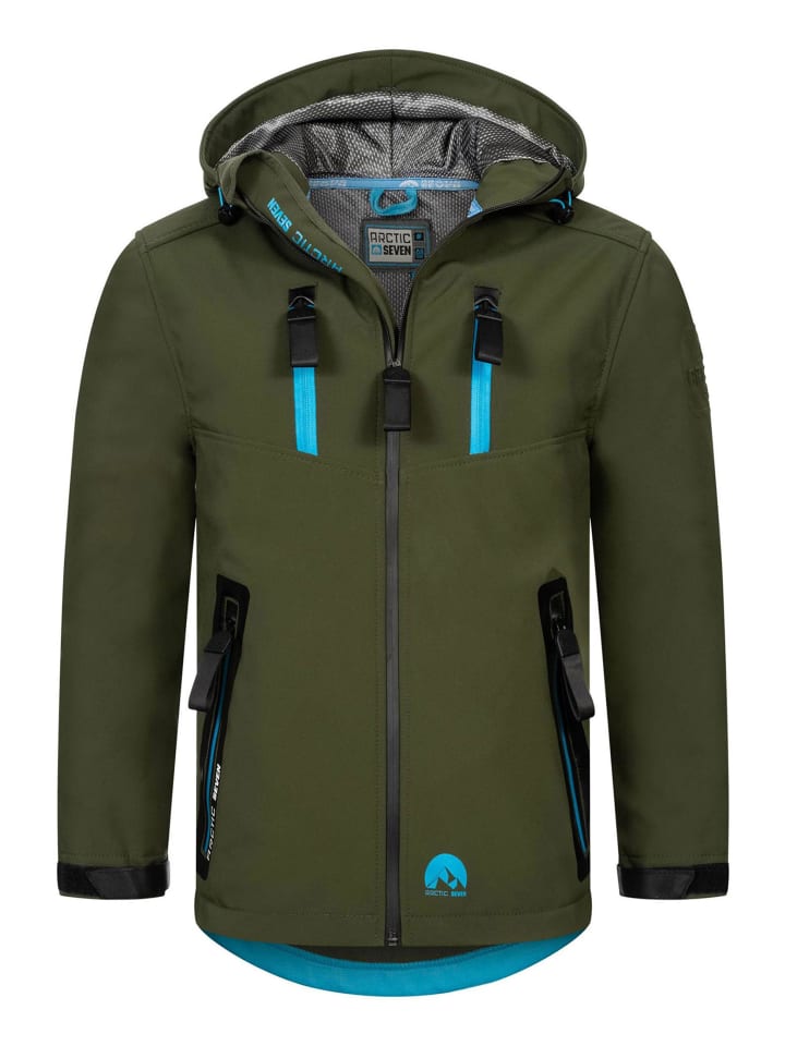Jacke Arctic Seven Herren Softshelljacke AS306 in Olive