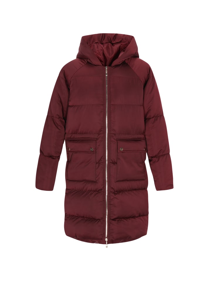 Women Coat in BURGUNDY