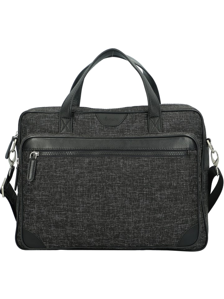 Aktentasche 38 cm Laptopfach anthrazit