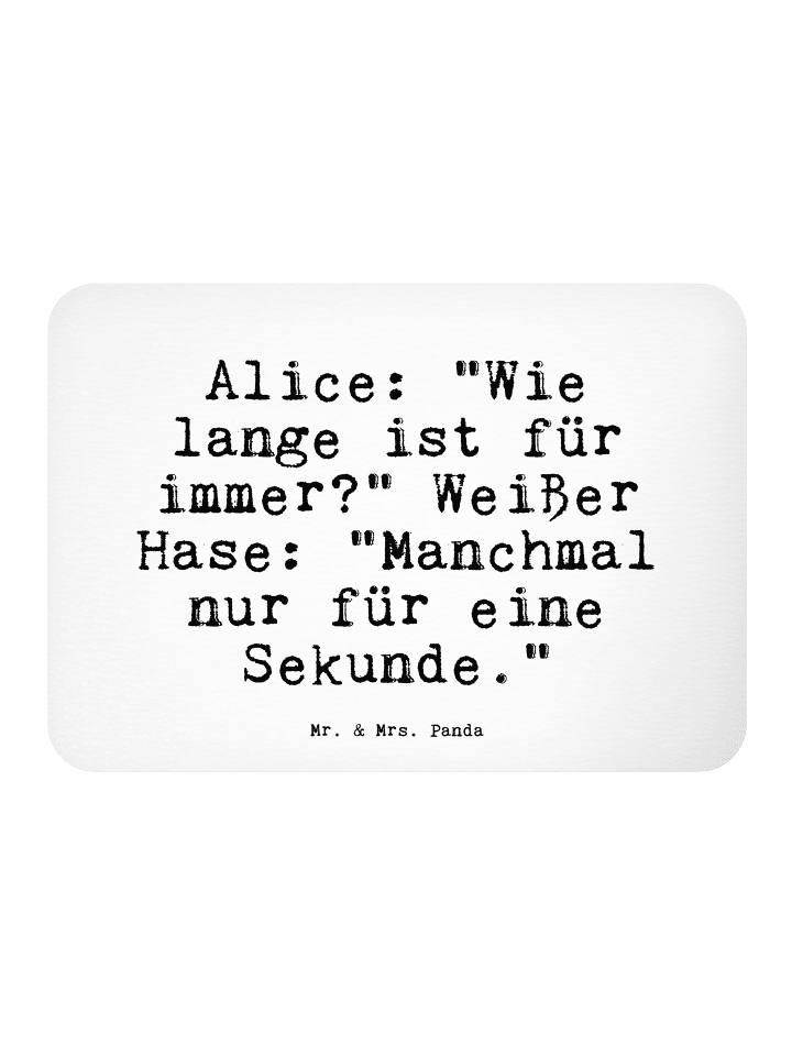 Kühlschrankmagnet AliZeichen: "Wie lange ist... mit ... in Weiß