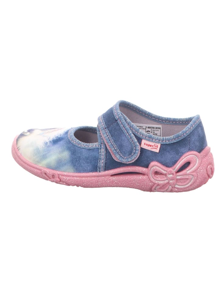 Hausschuhe BELINDA in blau/rosa