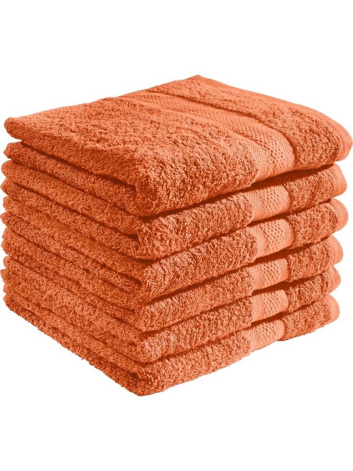 Frottier Handtuch 6er-Pack Chicago in terra