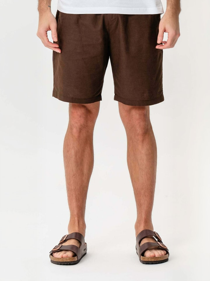 Shorts Linen Blend in Coffee