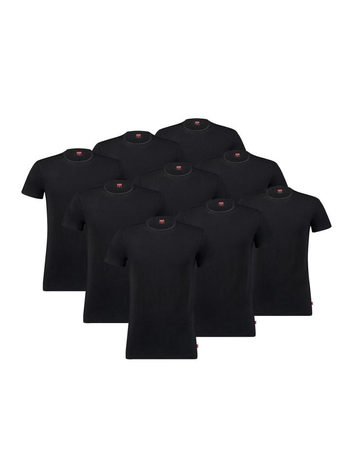 T-Shirt LEVIS MEN SOLID CREW 9P ECOM in Black
