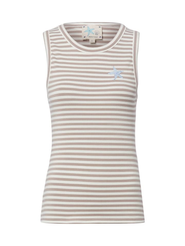 Top in melange weiß - 0002