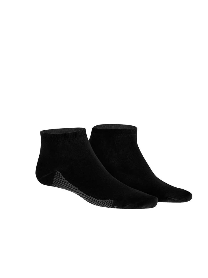 Sneakersocken Dry Cotton atmungsaktiv in Black