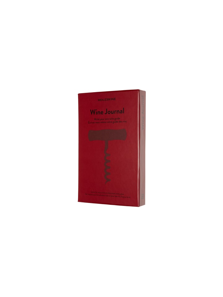 Wein, mit festem Einband, 70g-Papier "Passion Journal" in Dunkelrot
