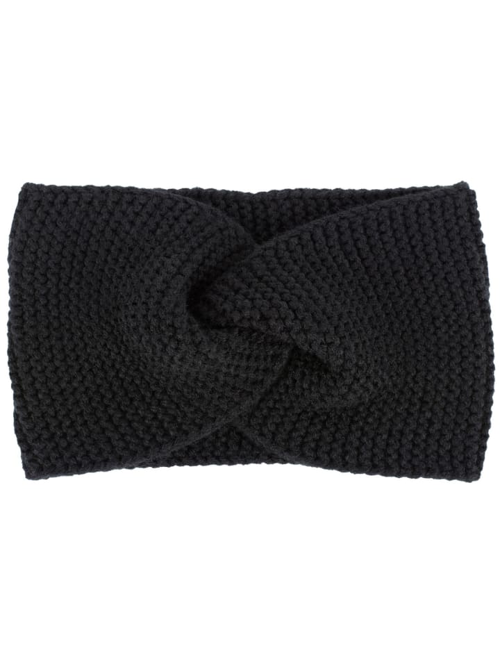 Strick Stirnband in Schwarz