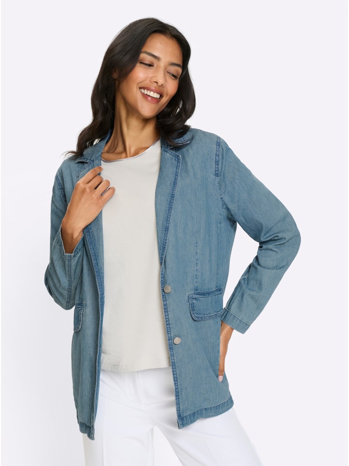 Jeans-Jacke in blue-bleached