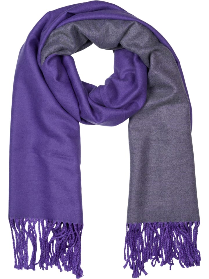 Schal in Violett-Dunkelgrau